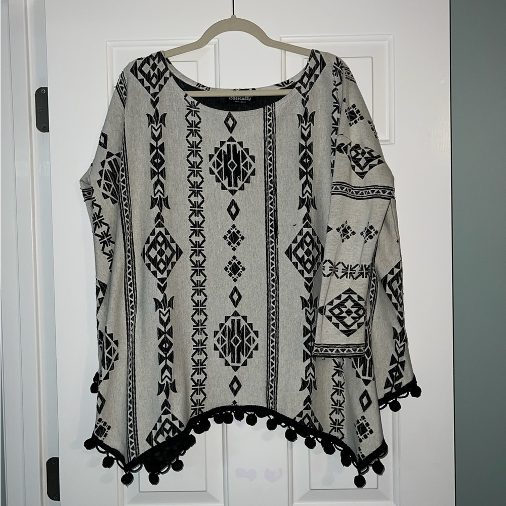 Aztec print top